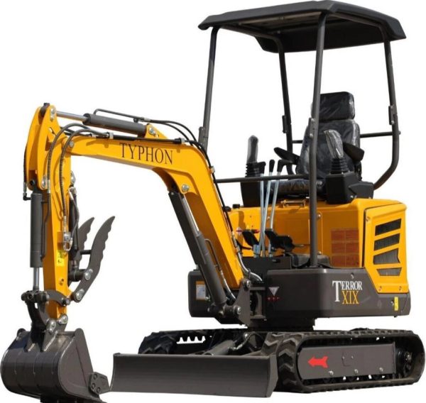 2 TON TYPHON TERROR XIX Mini Excavator, KUBOTA D902 Diesel Engine with Thump Clip
