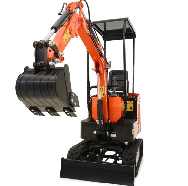 CREWORKS 23 HP 1.3 Ton B&S Engine Mini Excavator with 3262lbf / 14.5KN Digging Force