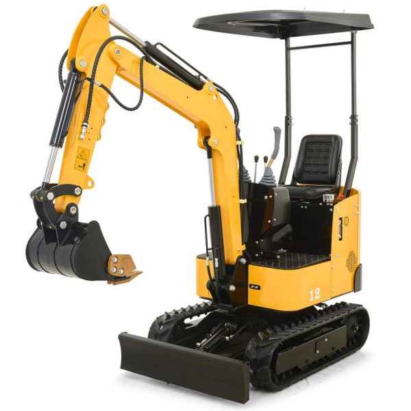 CREWORKS 13.5HP Mini Excavator – B&S Engine with 6 Attachments