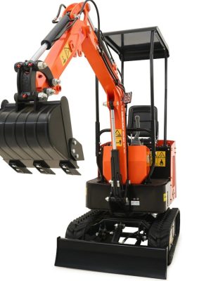 CREWORKS 13.8 HP Kubota Engine 1.1 Ton Mini Excavator with All-Terrain Tracks