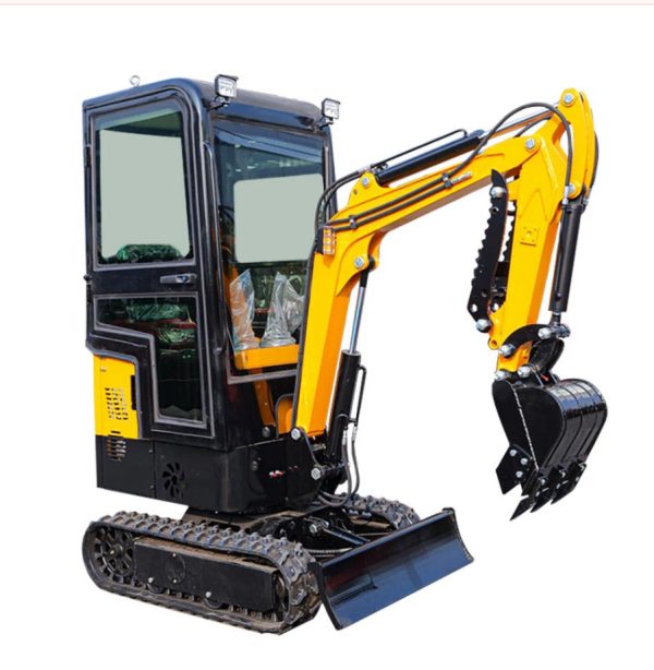 MS10H 1-Ton Mini Excavator with Cab – 13.5 HP Gasoline with Thumb Clip