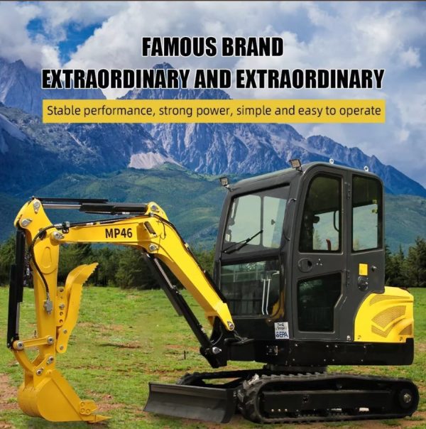 MACHPRO MP46 Mini Excavator – 2 Ton Farm Digger with EPA Engine - Image 2